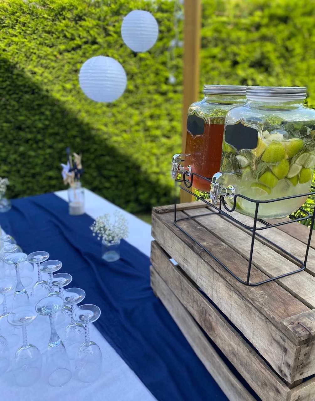 Rosa event design location Nantes caisse en bois mariage