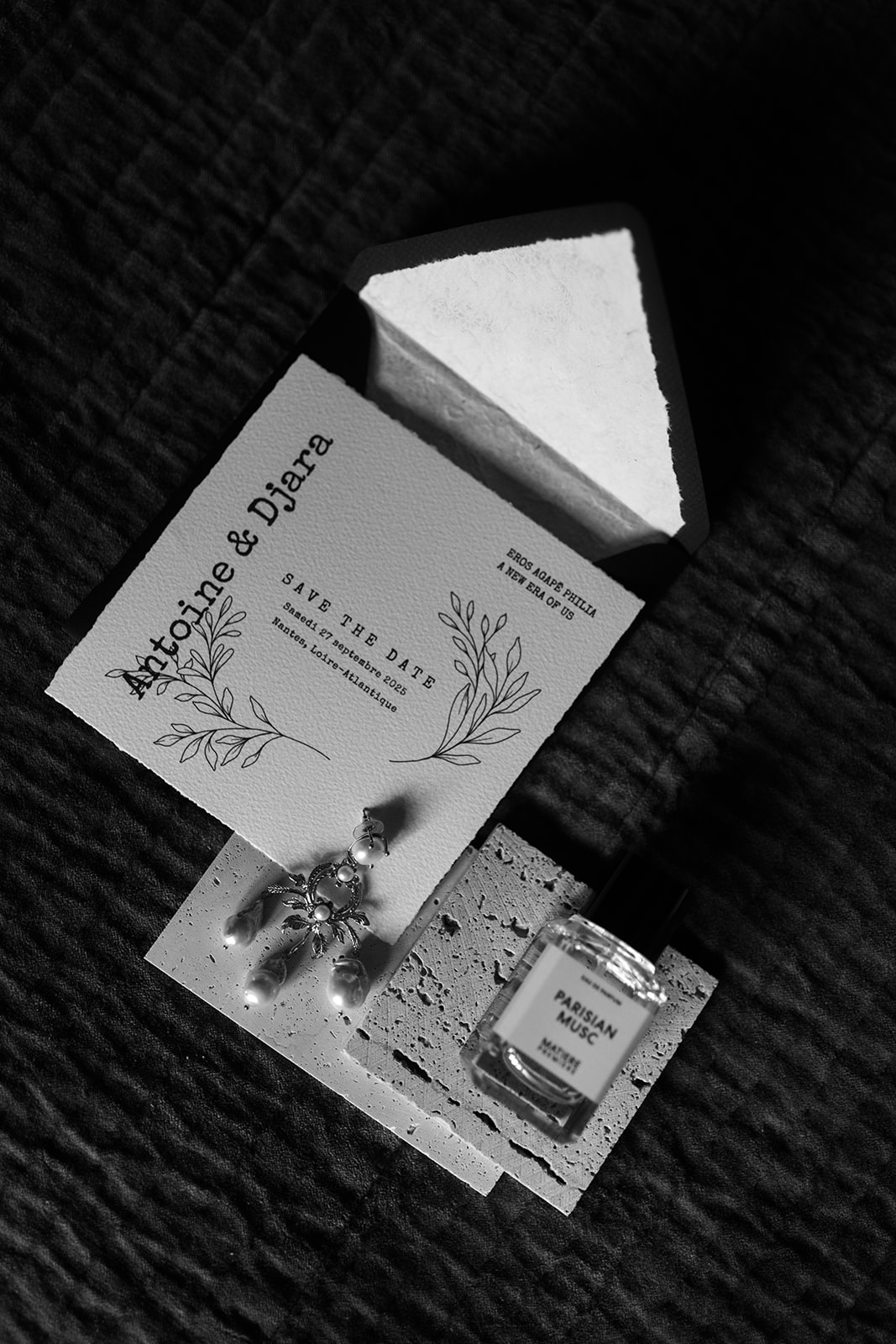 Djara et Antoine wedding design Nantes Rosa event design