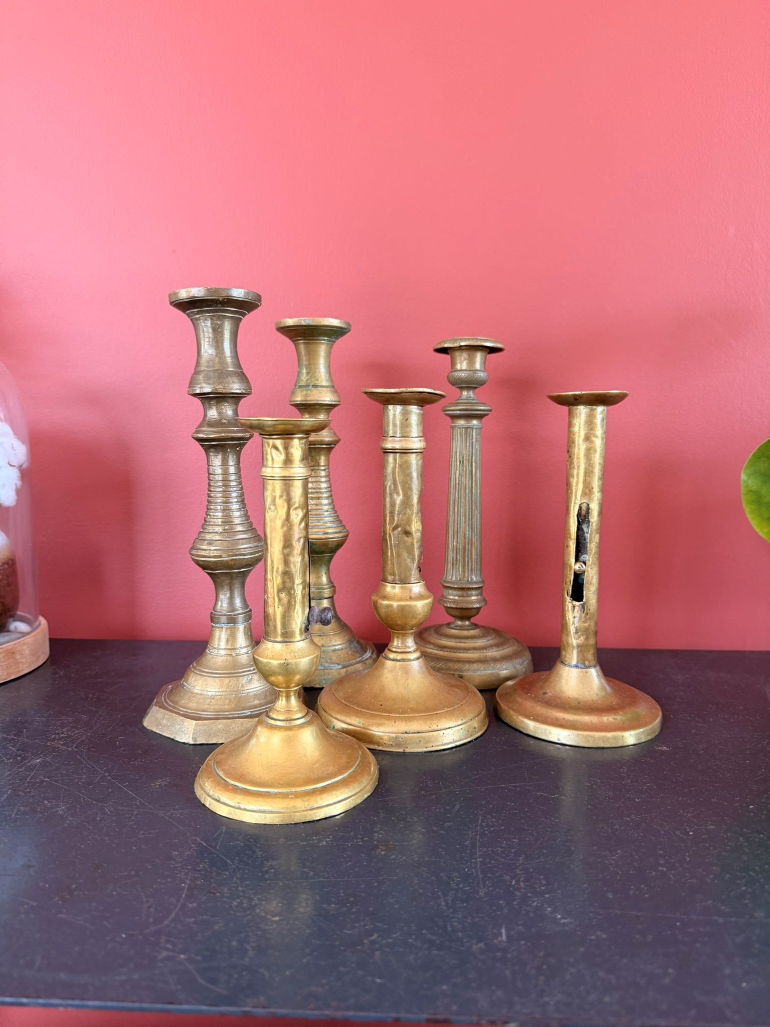 Bougeoirs vintage en laiton location mariage loire atlantique