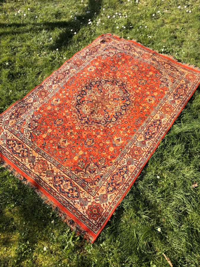 Tapis vintage rouge location Nantes mariage